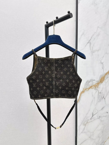 L 25 New V-neck Cowboy Wrap Suspenders