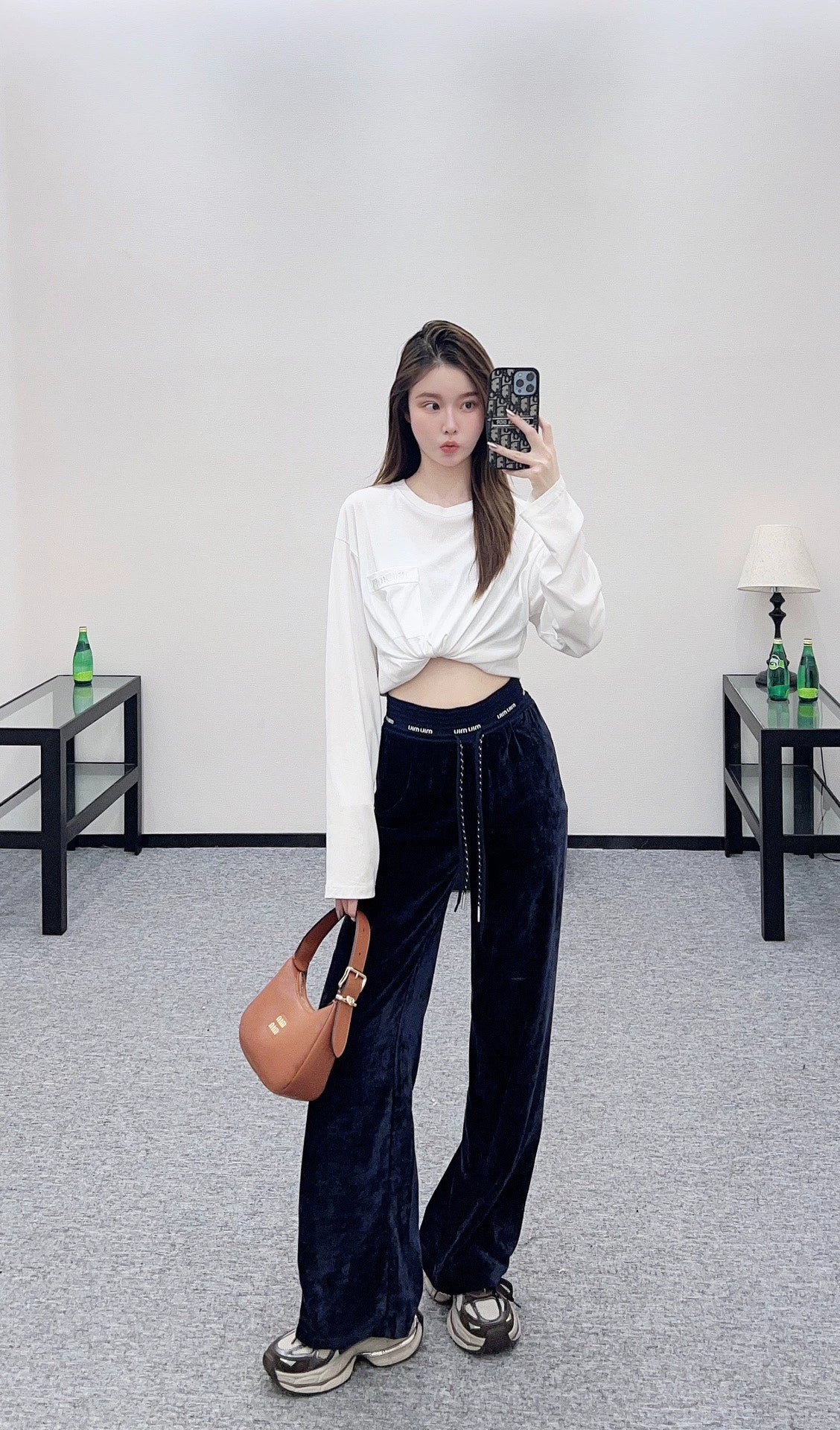 M 25 drawstring wide-leg trousers