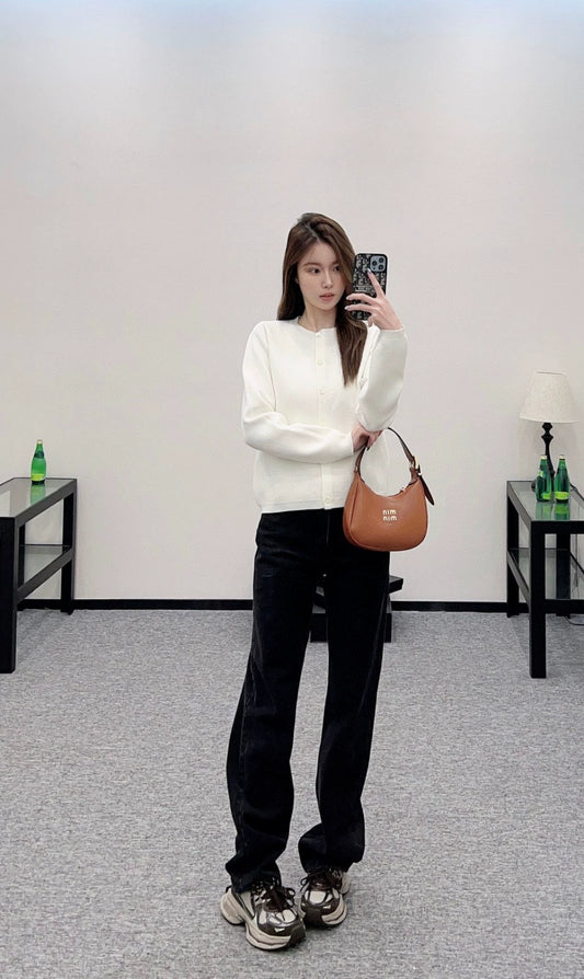 G 25 new style dark pattern logo knitted cardigan