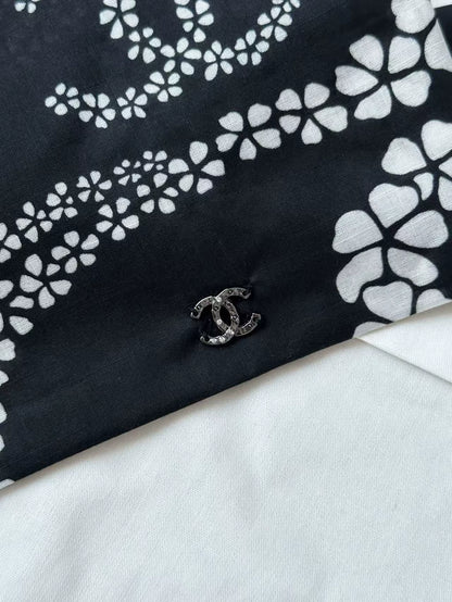 C 25 Camellia Print Tulle Headband