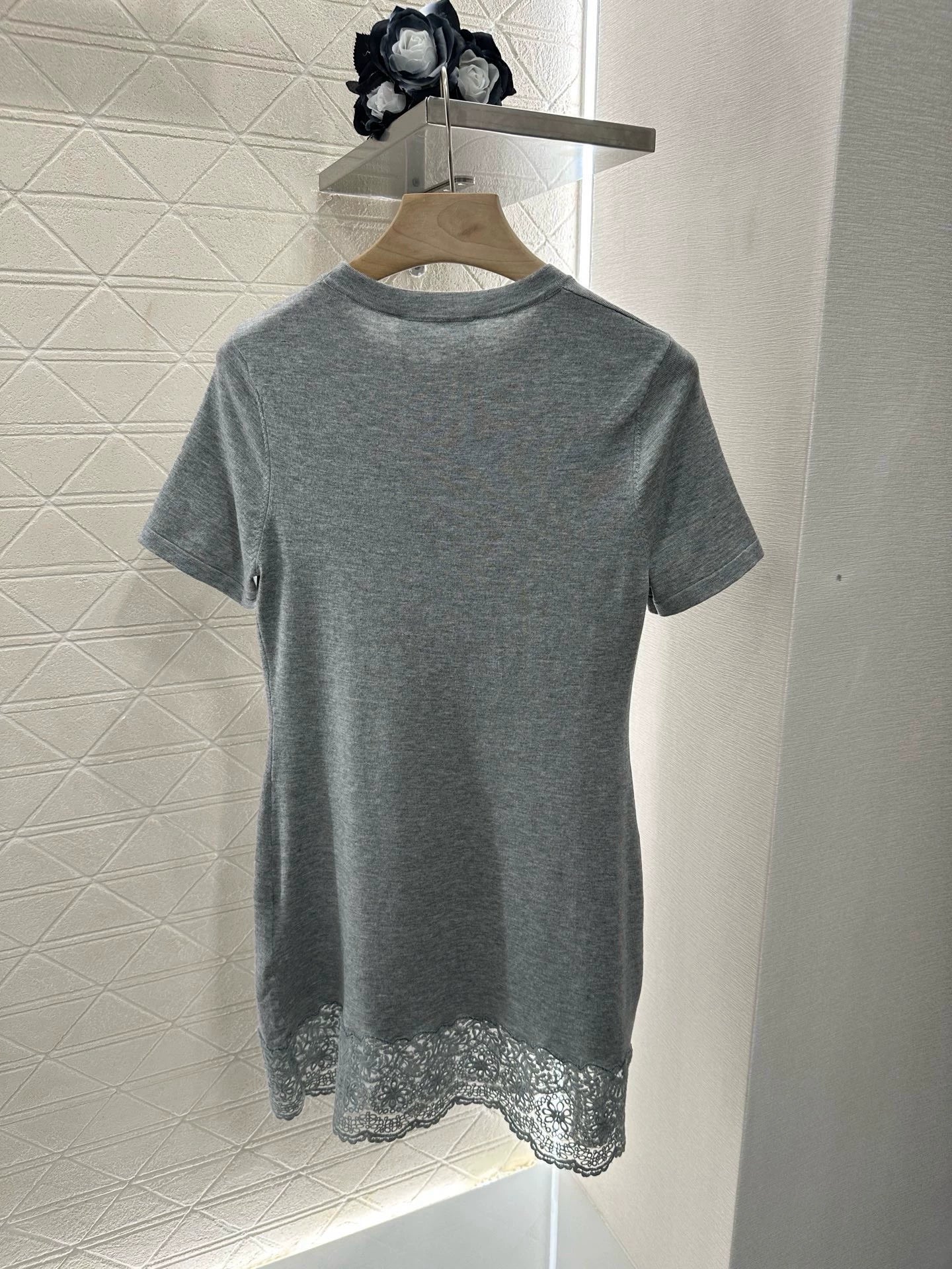 M 25 Lace Lace Short Sleeve Dress