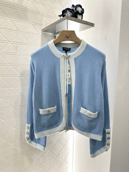 C 2025 new products Knitted cardigan（RED,BLACK,BLUE,LIGHT BLUE,PINK）