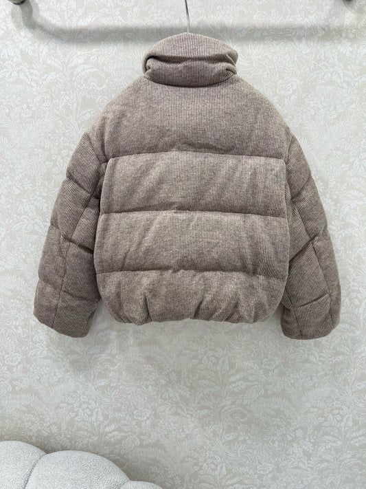 Bru 25 Cashmere fabric + white goose down down jacket