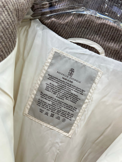 Bru 25 Cashmere fabric + white goose down down jacket