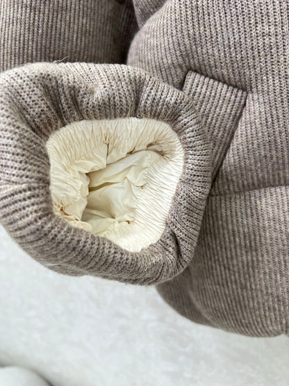 Bru 25 Cashmere fabric + white goose down down jacket