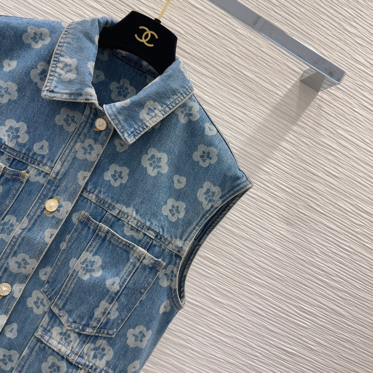 C 25SS new stylish denim long vest
