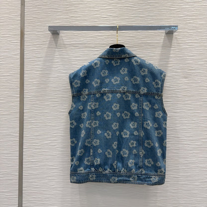 C 25SS new stylish denim long vest