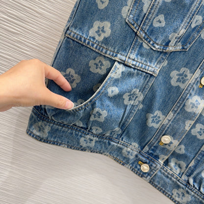 C 25SS new stylish denim long vest