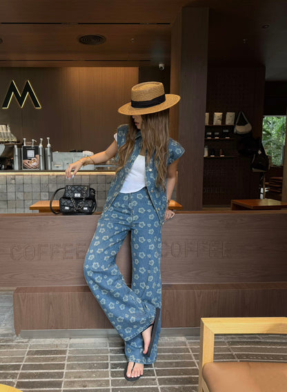 C 25SS new stylish denim jeans trousers