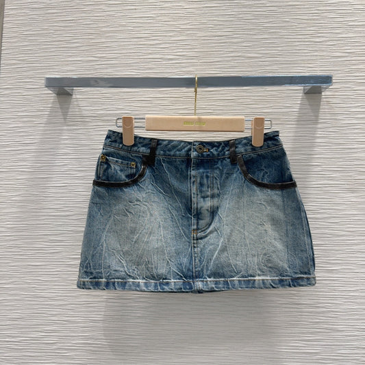 M 25 new style distressed denim skirt