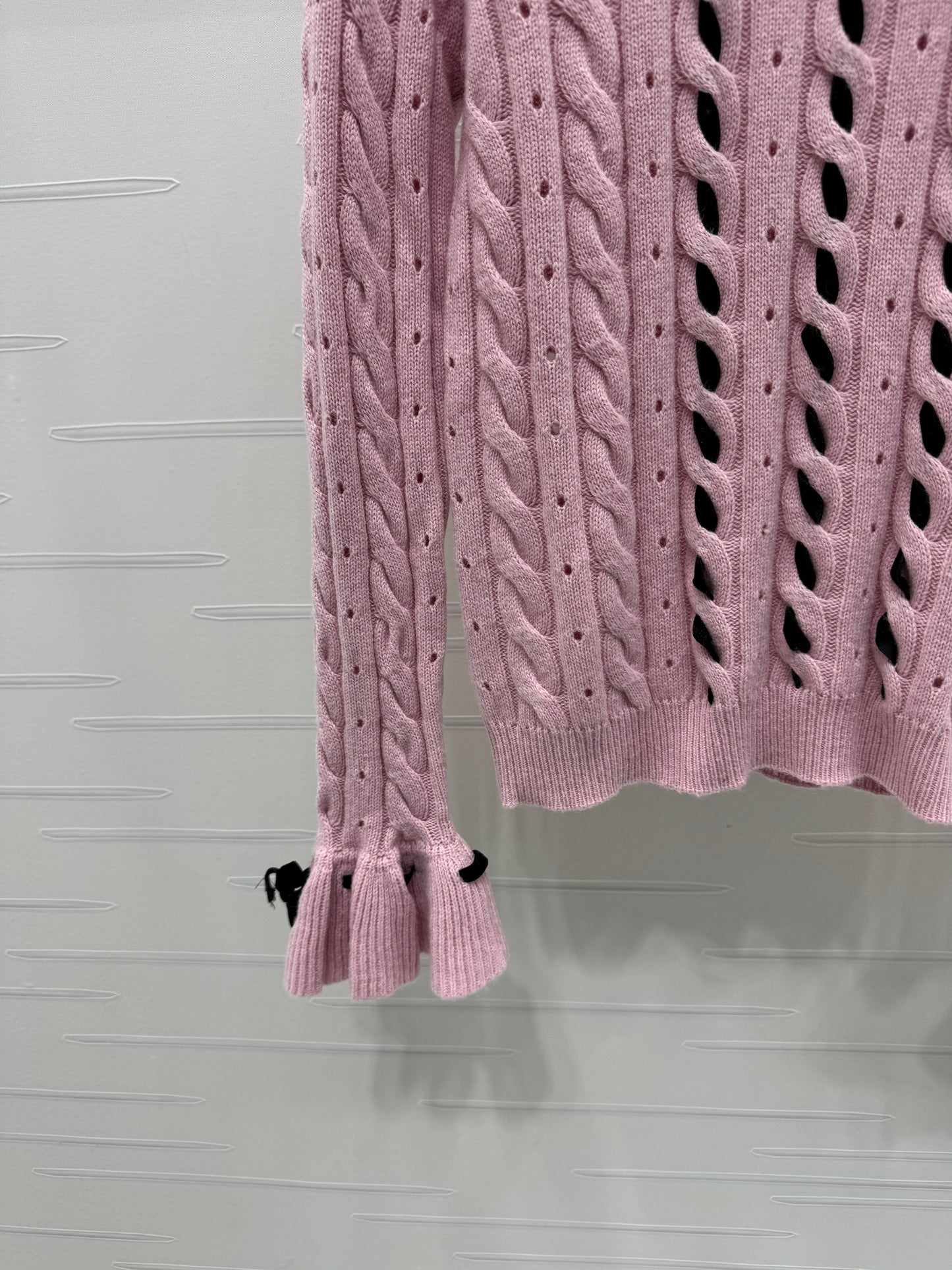 V 25 Early Fall Braided Knitted Pullover Long Sleeve Sweater