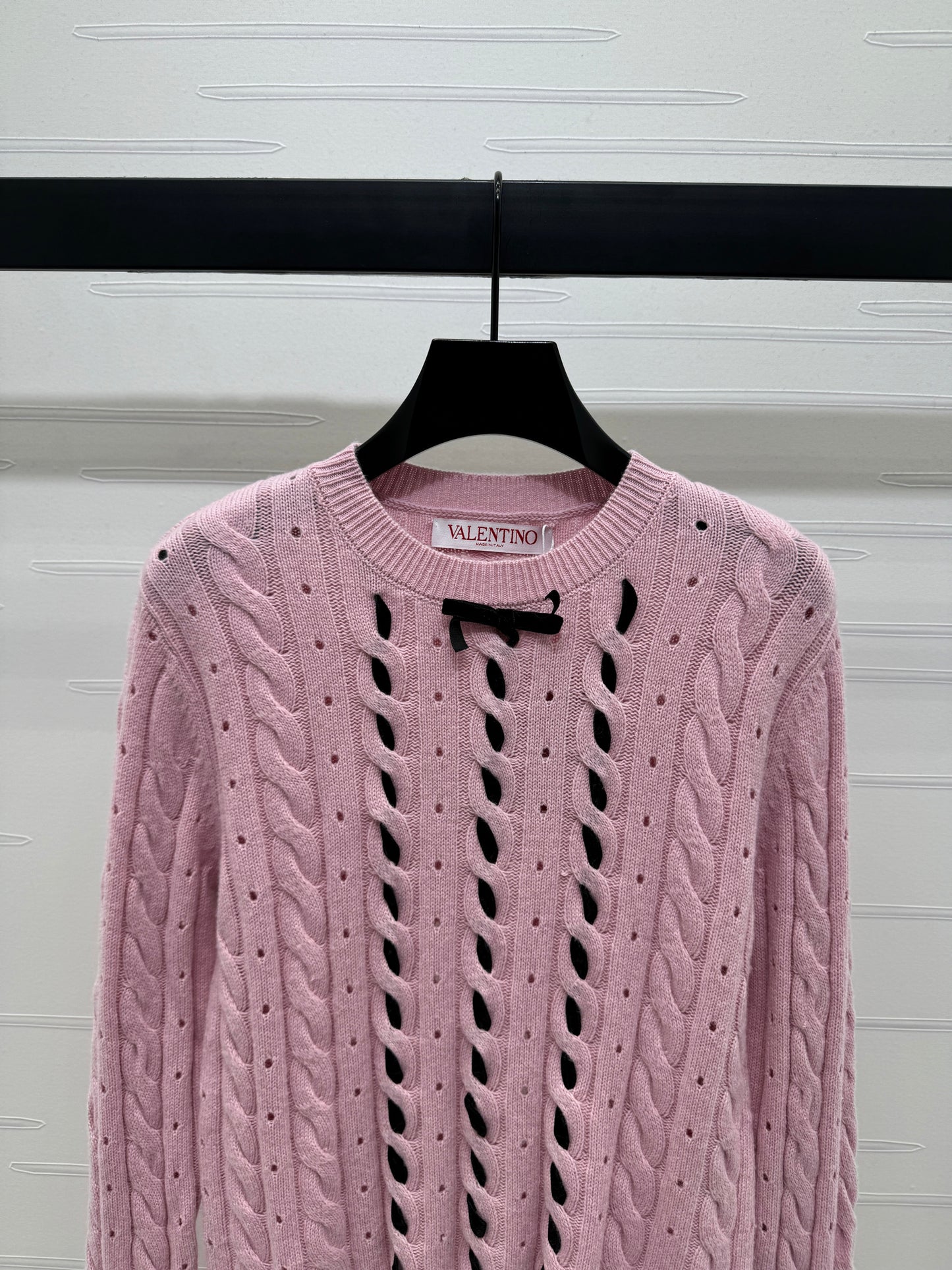 V 25 Early Fall Braided Knitted Pullover Long Sleeve Sweater