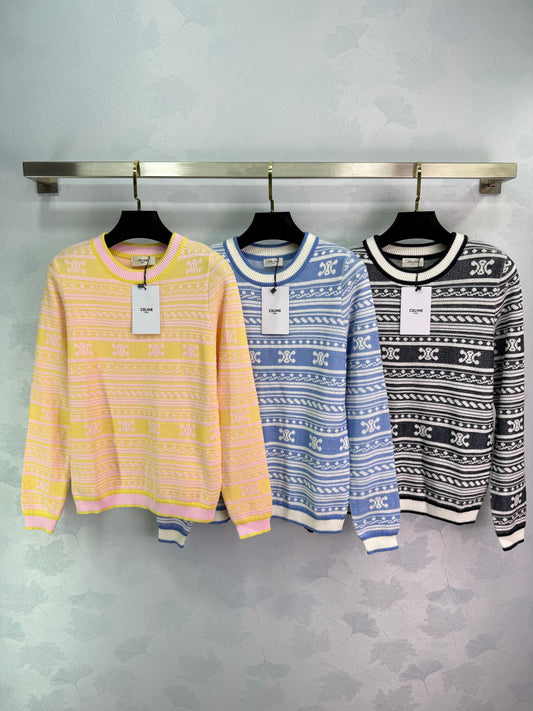 CE 25 Spring and Summer Patterned Knitted Long Sleeves
