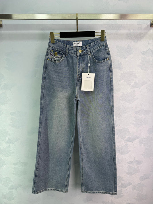 C 2025 Early Fall New High-Rise Straight-Leg Jeans