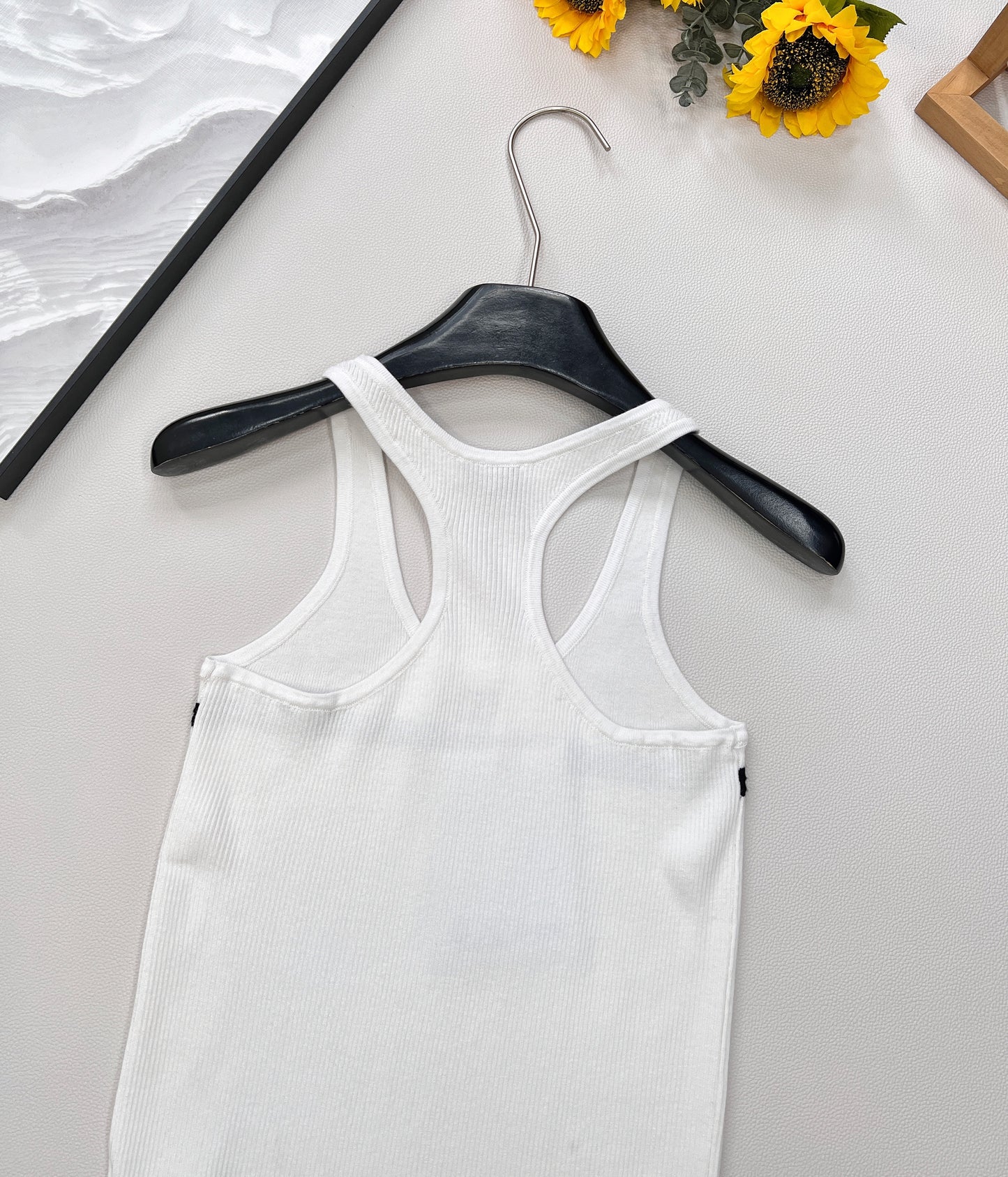 C 25 new embroidery basic knitted vest