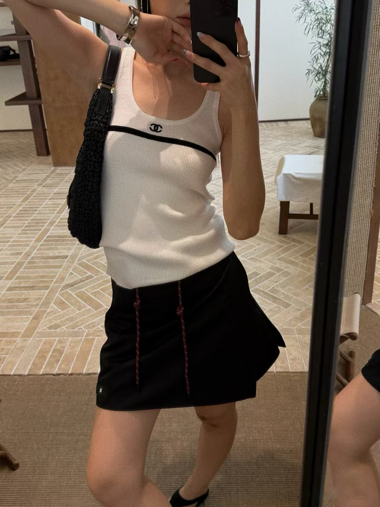 C 25 new embroidery basic knitted vest
