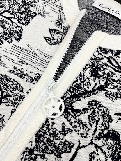 D 25 new product Knitted jacquard vest dress