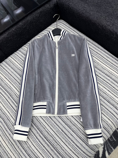 CE 25 autumn and winter new products high-end custom velvet coat + elastic waist trousers suit