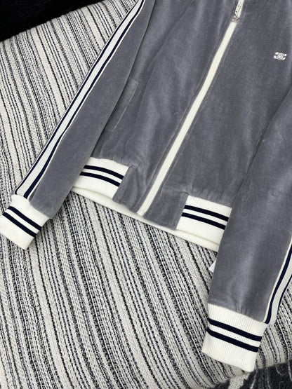 CE 25 autumn and winter new products high-end custom velvet coat + elastic waist trousers suit