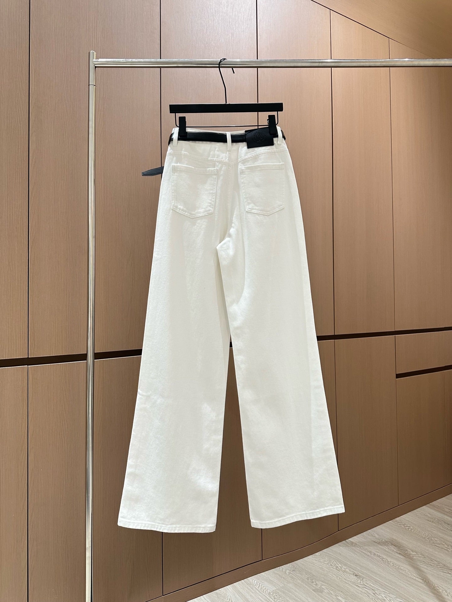 C 2025 Double-Pocket Decorative Jeans [With Belt]