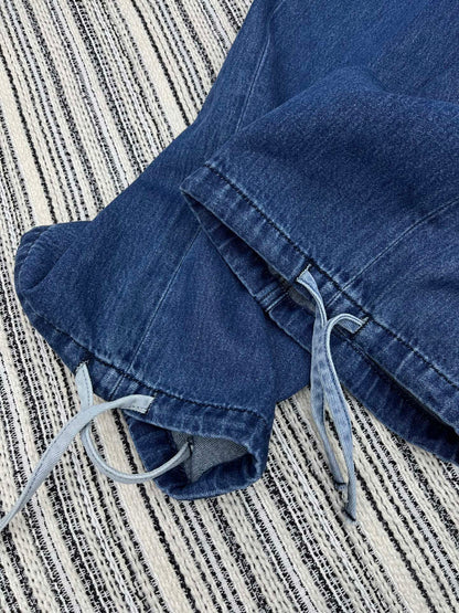 C 25 new styles of vintage-inspired wide-leg drawstring jeans