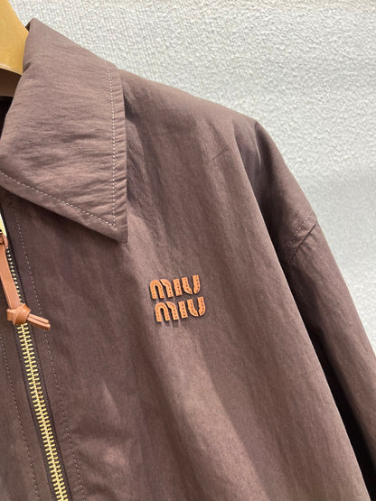M 25 Early Fall New Cocoa Brown Lapel Jacket Coat