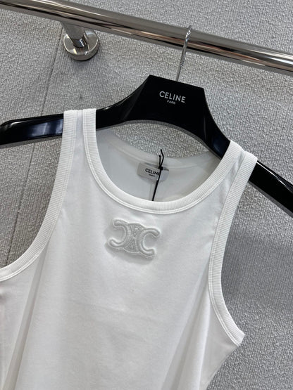 CE 25 Summer explosion models simple logo undershirt(WHITE BLACK)