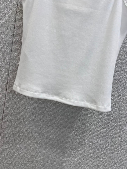 CE 25 Summer explosion models simple logo undershirt(WHITE BLACK)
