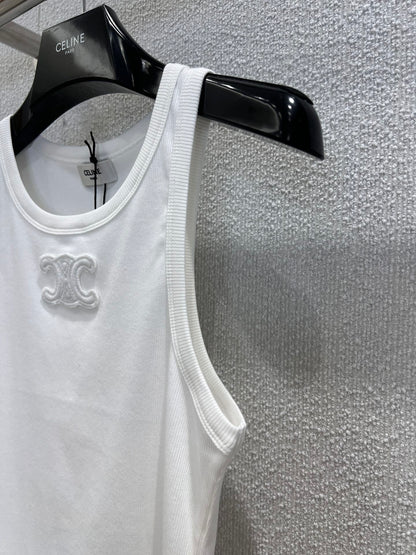 CE 25 Summer explosion models simple logo undershirt(WHITE BLACK)