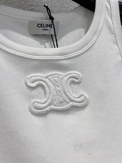 CE 25 Summer explosion models simple logo undershirt(WHITE BLACK)