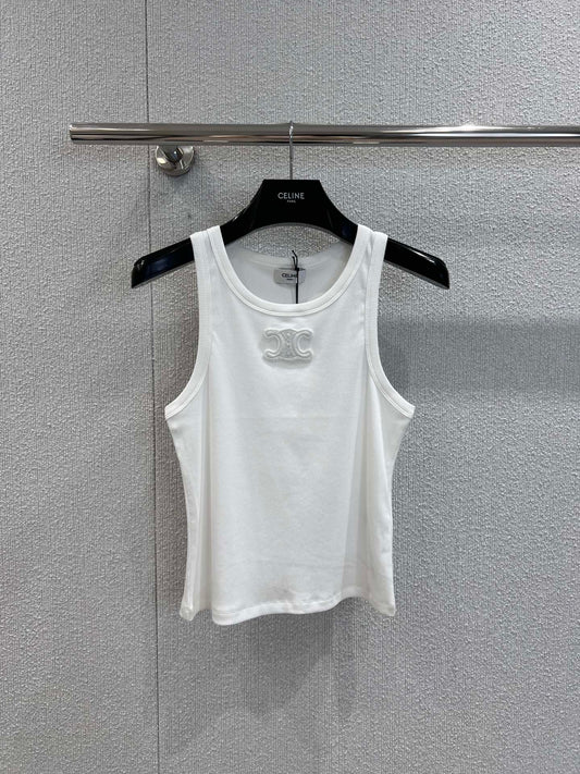 CE 25 Summer explosion models simple logo undershirt(WHITE BLACK)