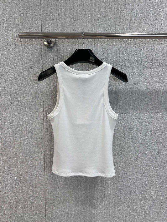 CE 25 Summer explosion models simple logo undershirt(WHITE BLACK)