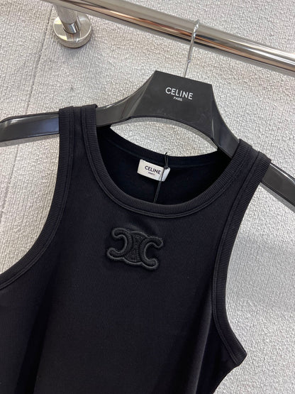 CE 25 Summer explosion models simple logo undershirt(WHITE BLACK)