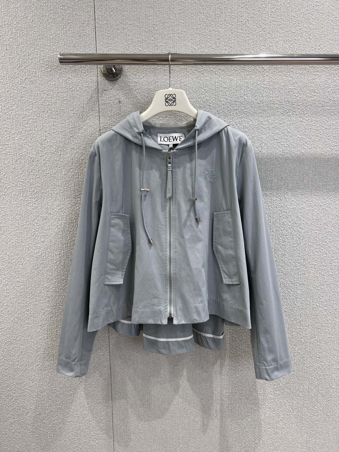 LO 25Fw Early Fall New Hooded Drawstring Zipper Jacket + Shorts Set