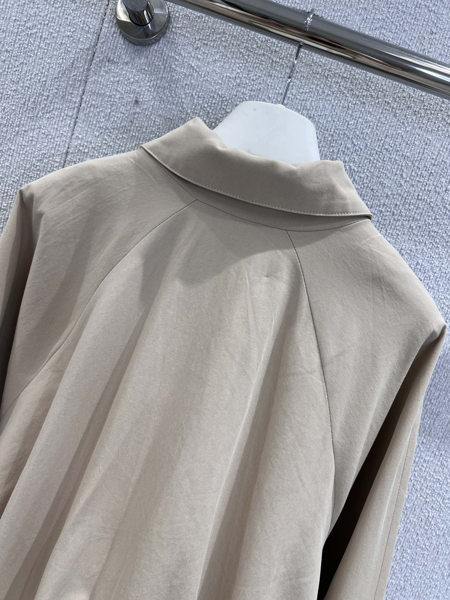 LO 25Ss Early Spring New Flip Lapel Zipper Short Drawstring Jacket Jacket