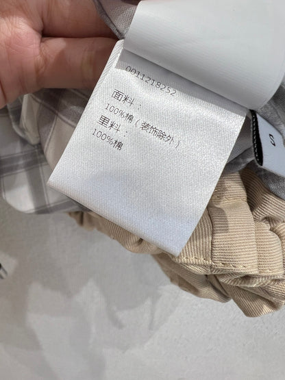 LO 25Ss Early Spring New Flip Lapel Zipper Short Drawstring Jacket Jacket