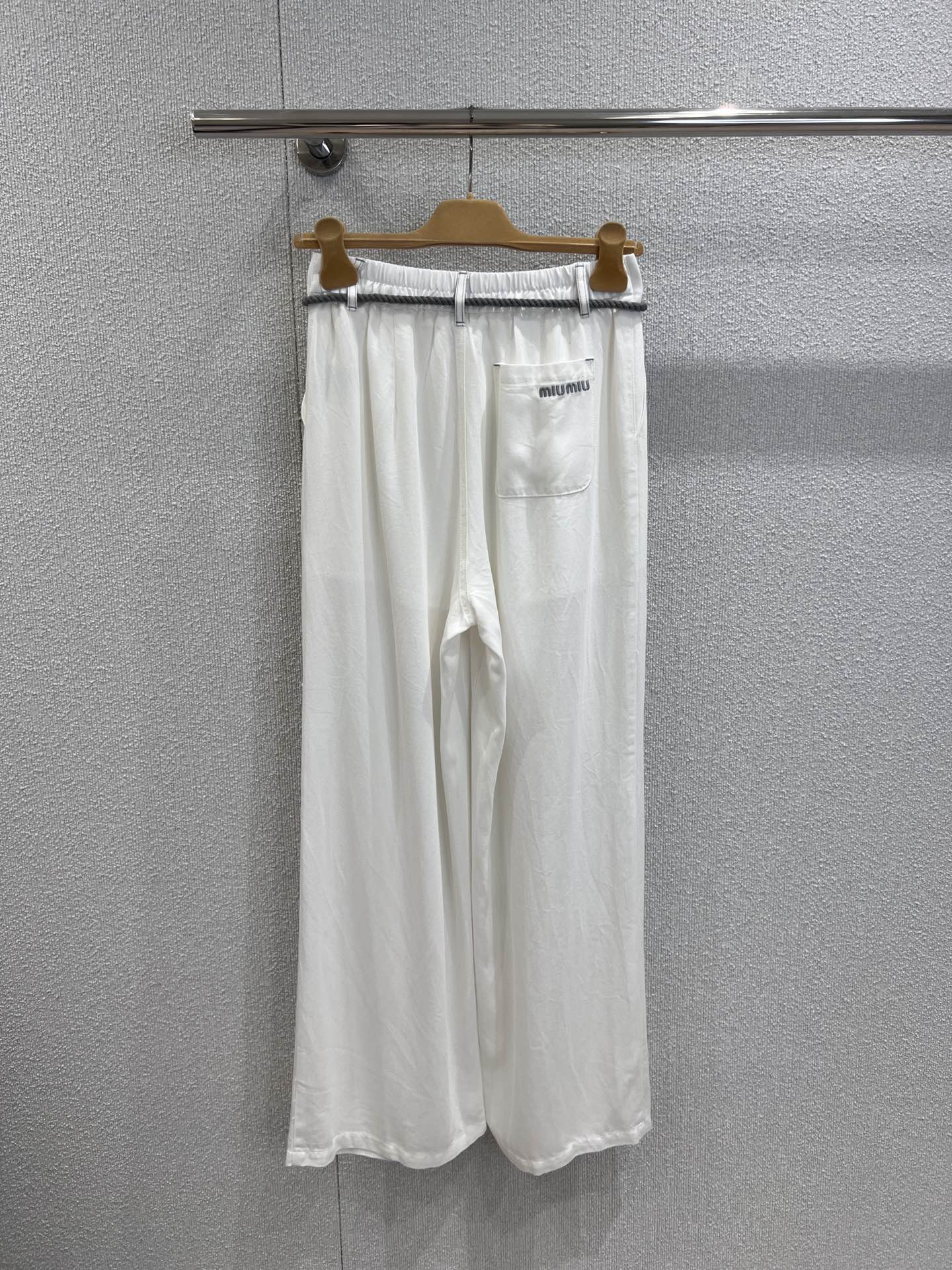 M 25SS Spring/Summer New Embroidered Cotton Short Sleeve + Tencel Denim Wide Leg Set
