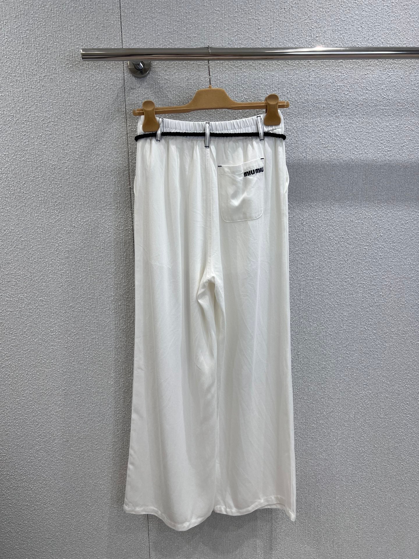 M 25SS Spring/Summer New Embroidered Cotton Short Sleeve + Tencel Denim Wide Leg Set