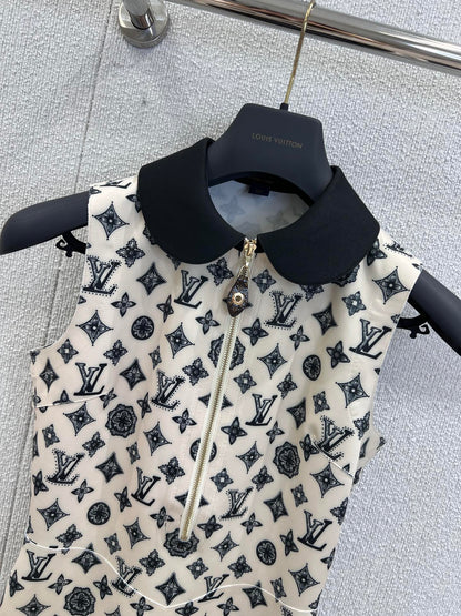 L 25Ss Spring and Summer New Classic Full Printed Old Flower Dress