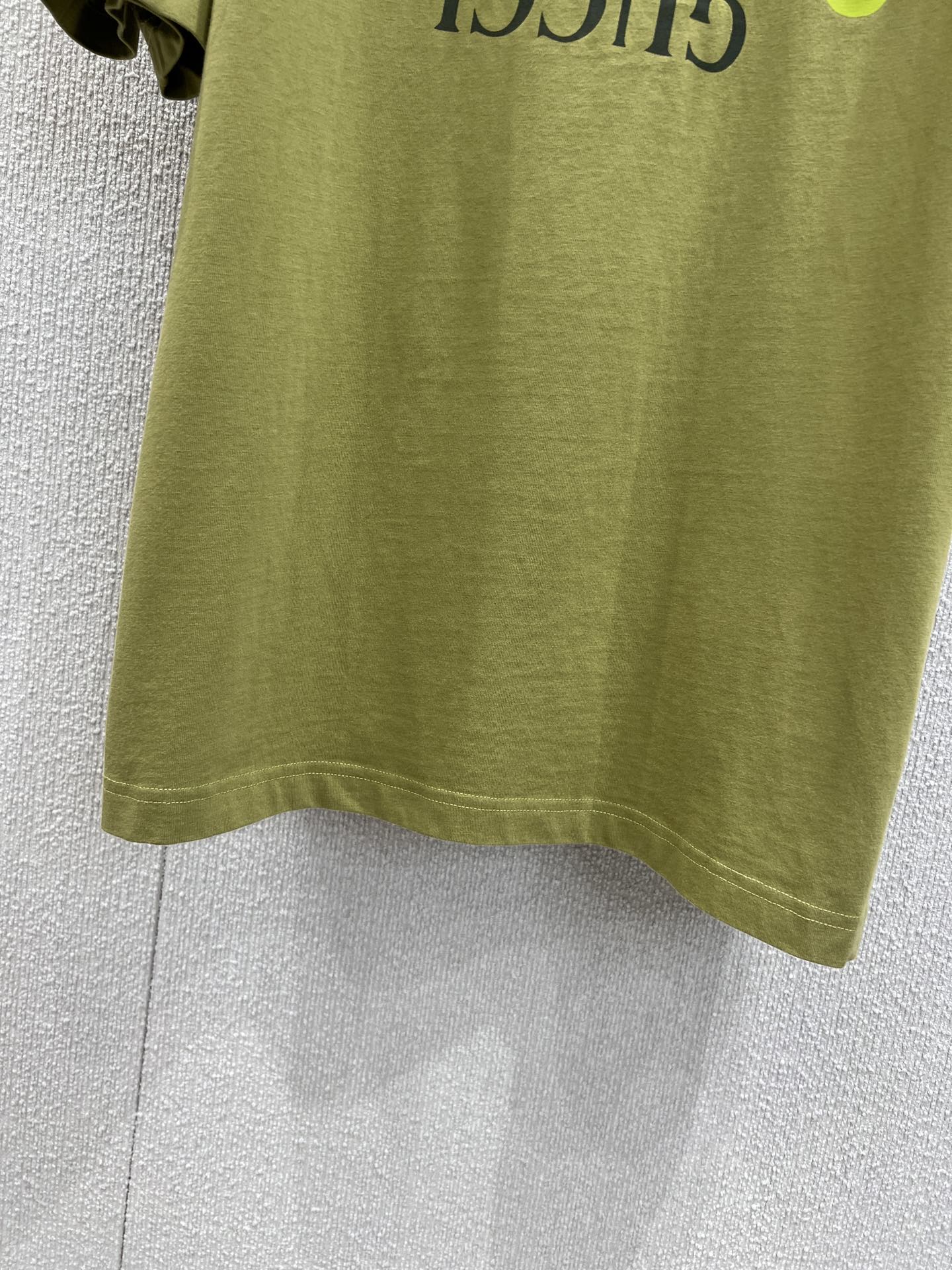 G 25Fw Early Autumn New Product Embroidered Letter Print Distressed Round Neck Short Sleeve T-shirt