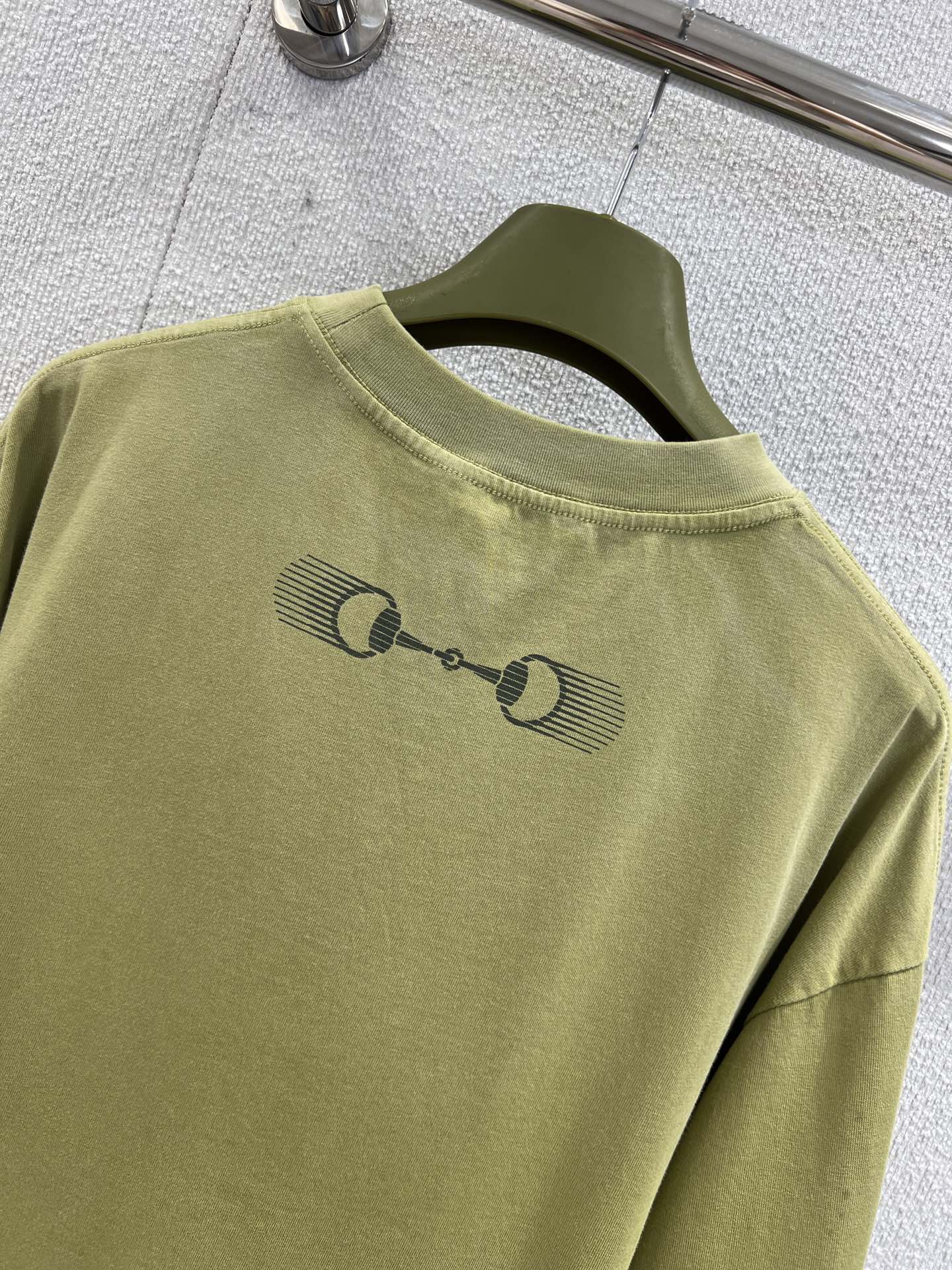 G 25Fw Early Autumn New Product Embroidered Letter Print Distressed Round Neck Short Sleeve T-shirt