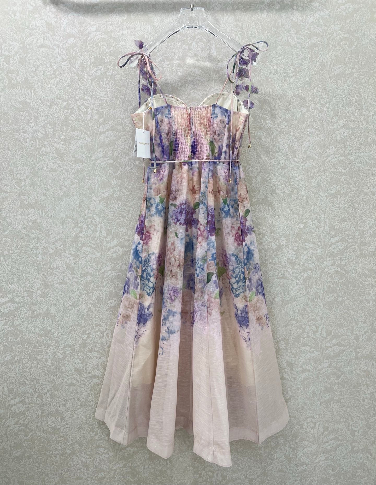 Z 25 New Flower Cluster Printed Halter Dresses