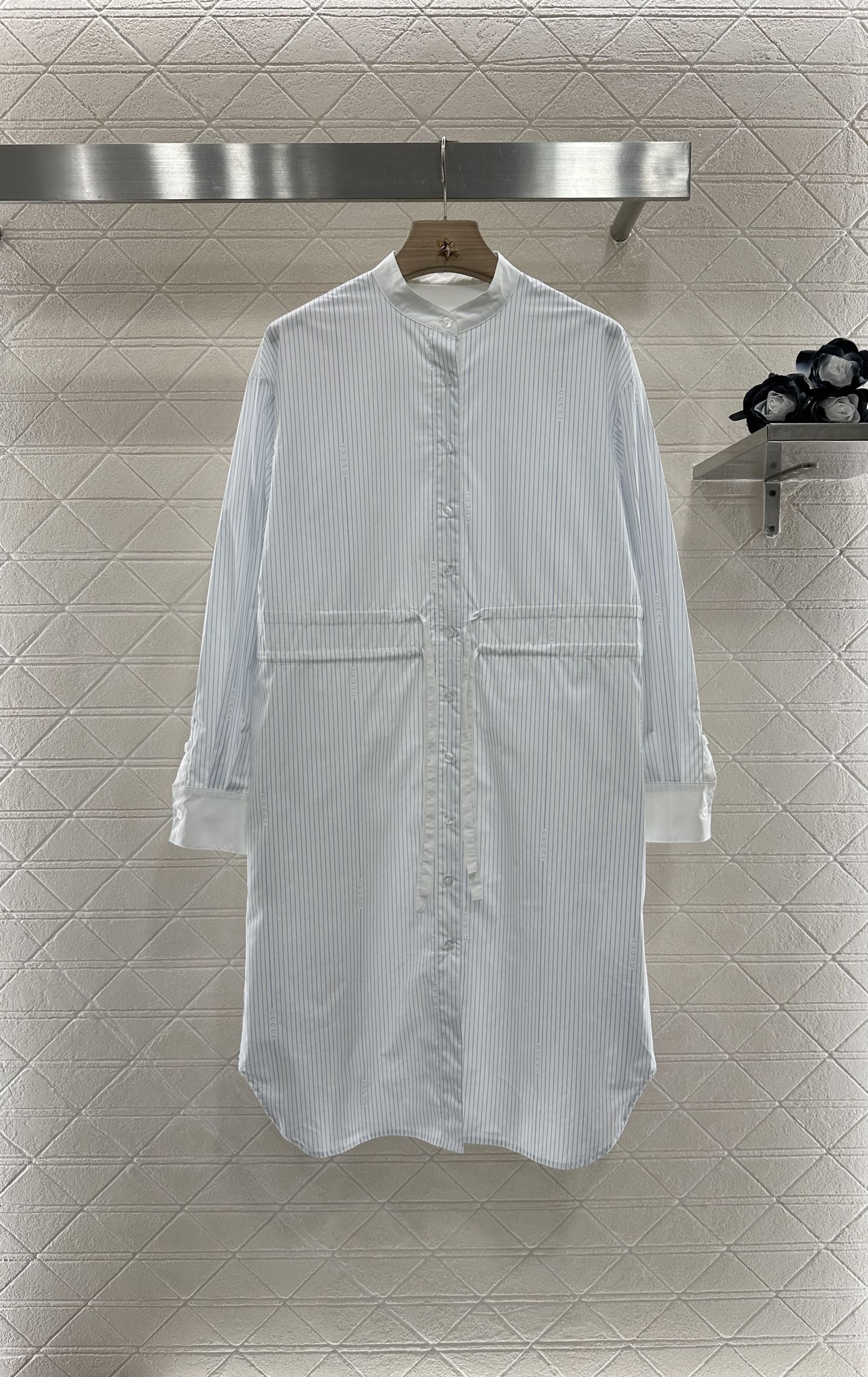 G 25 Striped Long Sleeve Dress