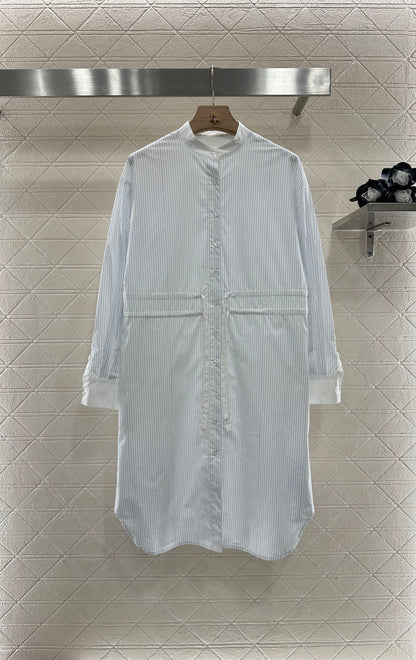 G 25 Striped Long Sleeve Dress