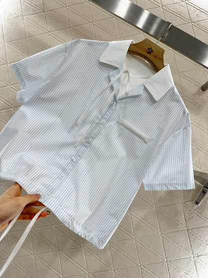 G 25  Striped short-sleeved shirt