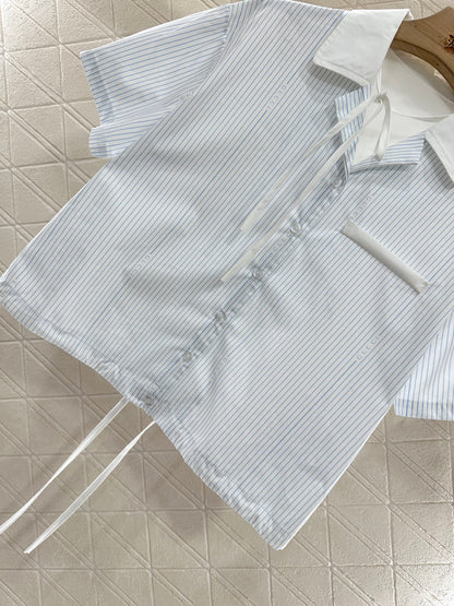 G 25  Striped short-sleeved shirt