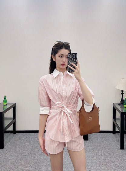 G 25  Striped Medium Sleeve Shirt