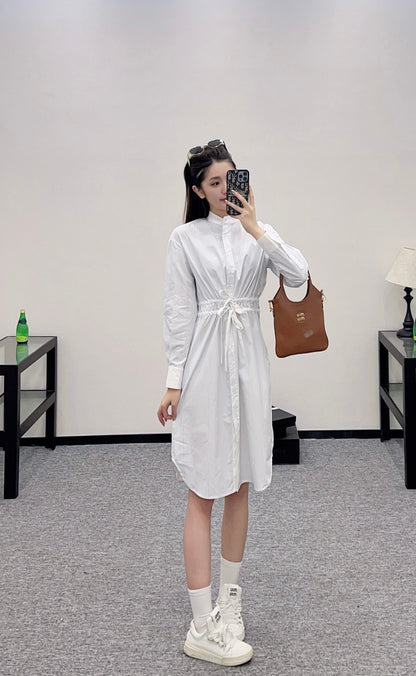 G 25 Striped Long Sleeve Dress