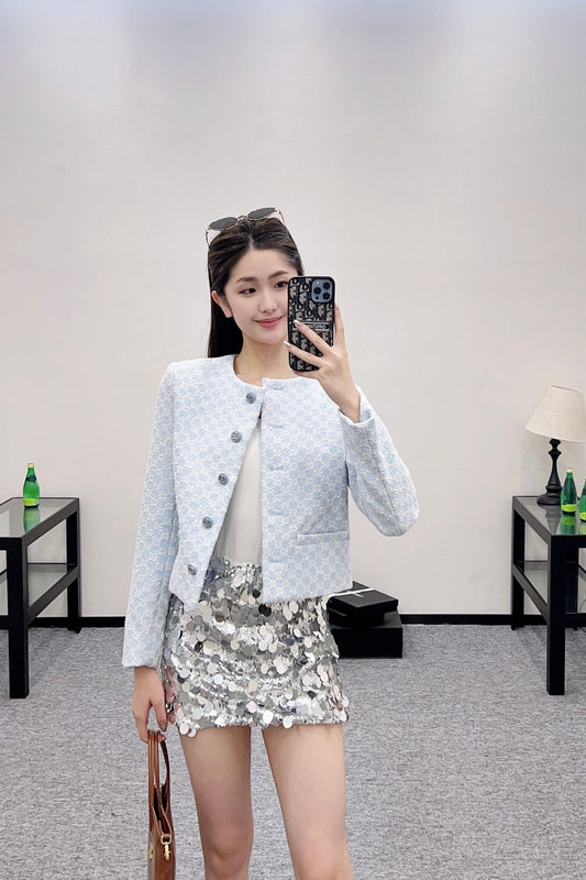 G 25  tweed sequins dress vest