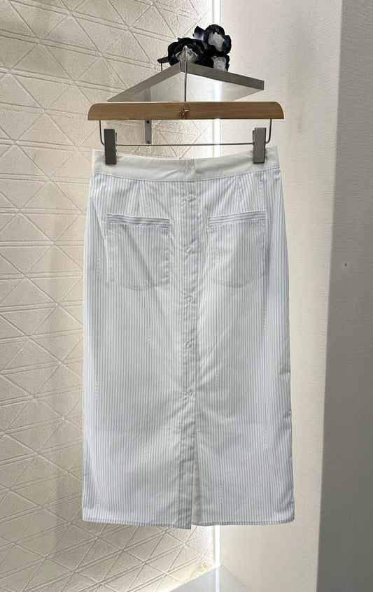 G 25  Striped Camisole Vest Half Skirt